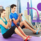 💪 Hjemmegym – pedal treningsapparat med motstandsbånd – helkroppstrening for sit-ups, yoga og mage