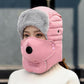 🧢 50 % RABATT NÅ! ✨ Termisk lue med avtakbar pustende maske – vindtett fleece med justerbar stropp for ekstremt kaldt vær ❄️🔒