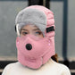 🧢 50 % RABATT NÅ! ✨ Termisk lue med avtakbar pustende maske – vindtett fleece med justerbar stropp for ekstremt kaldt vær ❄️🔒