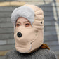 🧢 50 % RABATT NÅ! ✨ Termisk lue med avtakbar pustende maske – vindtett fleece med justerbar stropp for ekstremt kaldt vær ❄️🔒