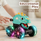 🦖 50% RABATT – Lysende monstertruck – trykk & start – fargerike LED-lys – for barns fantasi og moro – perfekt gave – tåler aktiv lek