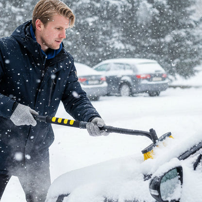 ❄️ Multifunksjonelt verktøy for fjerning av snø og is i bilen-Din vinteressensielle!