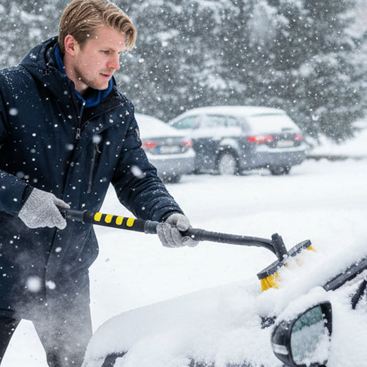 ❄️ Multifunksjonelt verktøy for fjerning av snø og is i bilen-Din vinteressensielle!