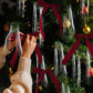 🔥Så langt lageret rekker! 40 % rabatt!🎉Elegante julebåndsløyfer til juletrepynt