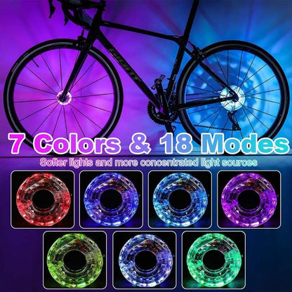 ✨ LED-sykkelhjulnavlys for sykkelturer om natten