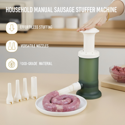 📢📢50 % Rabatt!!!🌭Husholdnings manuell pølsefyllemaskin