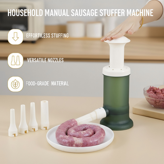 📢📢50 % Rabatt!!!🌭Husholdnings manuell pølsefyllemaskin