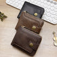 Herrelommebok i Vintagestil med Glidelås
