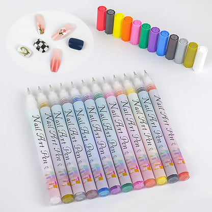 🎨12-farget profesjonelt neglelakkpennsett-Kjøp 3 sett få 1 gratis💅