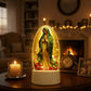 ✨ Vår Frue av Guadalupe – Lysende 3D-nattlampe