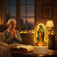 ✨ Vår Frue av Guadalupe – Lysende 3D-nattlampe