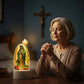 ✨ Vår Frue av Guadalupe – Lysende 3D-nattlampe