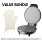 1200W elektrisk vaffelkjeglemaskin med non-stick overflate