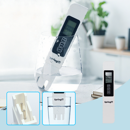 💧 50% RABATT – 3-i-1 vannkvalitetstester – TDS, konduktivitet og temperatur – høy presisjon – titansonde – LCD-skjerm – bærbar