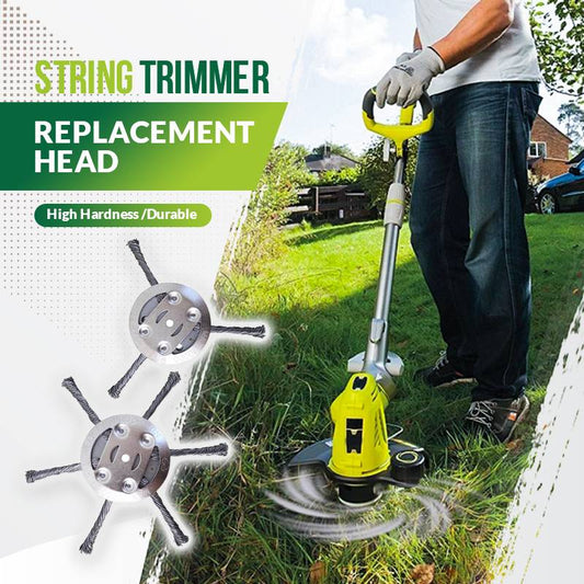 🔄 50 % RABATT! ⚙️ Utbyttbart hode til gresstrimmer – verktøyfritt hurtigskift – floke-fri design – universell kompatibilitet ✂️