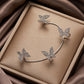 Boucles d'oreilles papillon en zircon