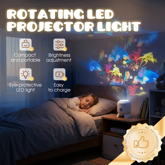 Dynamisk roterende LED-lysprojektor