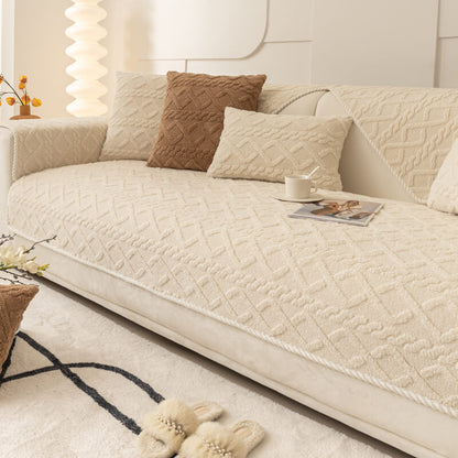🛋️ 50% RABATT NU! 🐾 Halksäkert Sofföverdrag – Mjuk Fleece, Maskintvättbart & Husdjursvänligt – Skyddar Mot Fläckar, Hår & Klor ✨