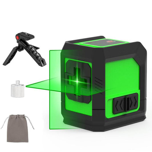 2-Line Self-Leveling Green Cross-Line Laser Level – Presisjon for Profesjonelle & Gjør-Det-Selv!