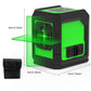 2-Line Self-Leveling Green Cross-Line Laser Level – Presisjon for Profesjonelle & Gjør-Det-Selv!