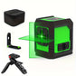 2-Line Self-Leveling Green Cross-Line Laser Level – Presisjon for Profesjonelle & Gjør-Det-Selv!
