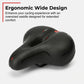 Ergonomisk, pustende sykkelsadel med minneskum
