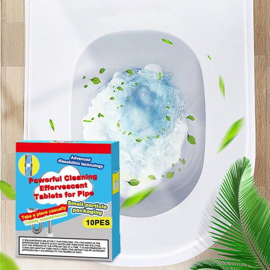 🚰 50% RABATT – Rørrens brusetabletter – åpner tette rør – brusede dyprens – luktfjernende – trygge for rør