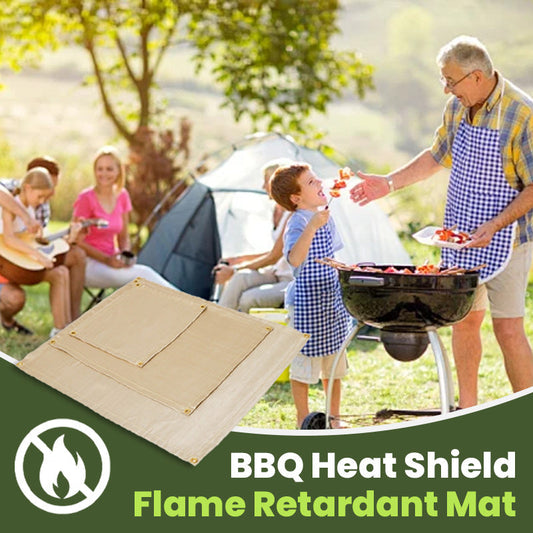 Utendørs BBQ-varmeskjold flammehemmende matte