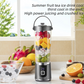 ✨ Få 50% rabatt – fersk juice hvor som helst – bærbar blender – 10 blader – kraftig motor – USB-oppladbar – perfekt for trening, kontor og reise