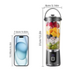 ✨ Få 50% rabatt – fersk juice hvor som helst – bærbar blender – 10 blader – kraftig motor – USB-oppladbar – perfekt for trening, kontor og reise
