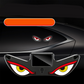 🚗 Dynamisk LED-bakruteskjerm – vampyr djeveøye emoji-panel – dekorativt autolys