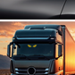 🚗 Dynamisk LED-bakruteskjerm – vampyr djeveøye emoji-panel – dekorativt autolys