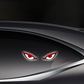 🚗 Dynamisk LED-bakruteskjerm – vampyr djeveøye emoji-panel – dekorativt autolys