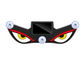 🚗 Dynamisk LED-bakruteskjerm – vampyr djeveøye emoji-panel – dekorativt autolys