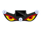 🚗 Dynamisk LED-bakruteskjerm – vampyr djeveøye emoji-panel – dekorativt autolys