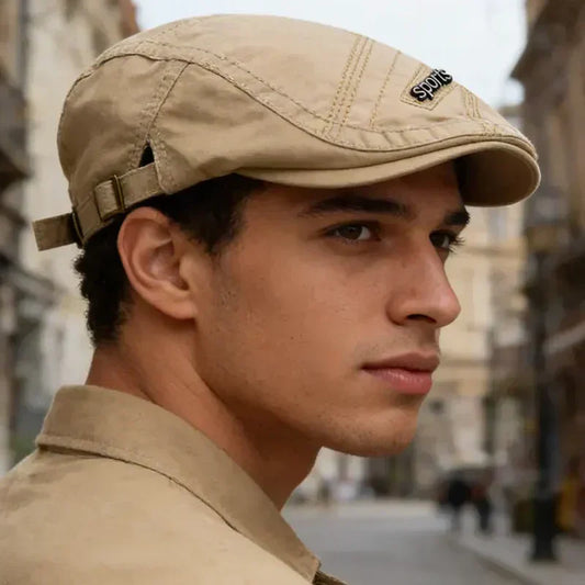 🧢 50 % RABATT NÅ! ⚡ En klassisk flat cap for alle årstider – tidløs stil, pustende og allsidig design for hverdagen ☀️❄️