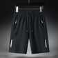 Herre sommershorts med elastisk liv og lommer