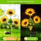 🌻 Solcelledrevne LED Solsikkehagelys –Realistisk nattglød, vanntett, energieffektiv – perfekt for hagen, terrassen, plenen og verandaen 🔋✨