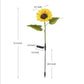 🌻 Solcelledrevne LED Solsikkehagelys –Realistisk nattglød, vanntett, energieffektiv – perfekt for hagen, terrassen, plenen og verandaen 🔋✨