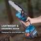 🌲 50% RABATT – Batteridrevet kjedesag – 2580W motor – kutter 30cm tykke stammer – lang batteritid – lett & ergonomisk – sikker & slitesterk – for felling og vedproduksjon