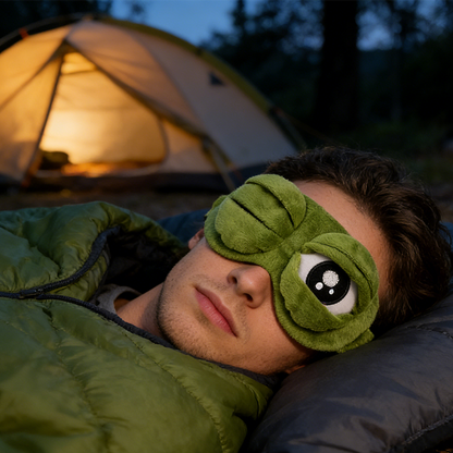 🎭 KJØP 1, FÅ 1 GRATIS! Sovemaske med justerbare øyelokk – lag morsomme ansikter – 3D-design og lysblokkerende