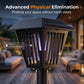 🏡 50% RABATT – 2-i-1 mygglampe & hagelys – solcelle – LED – spyd/stativ – vanntett – kjemikaliefri – for hage, terrasse og camping