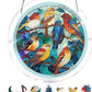 🧩 LAATSTE DAG – 50% OFF – Puzzel zonvanger met 80 stukjes – Stained glass effect – Kleurrijk raamkunstwerk