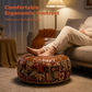 🪑✨ NÅ: 50 % RABATT i en begrenset periode – 2-i-1 oppbevaringspuff – Førsteklasses kunstskinn – Bohemsk mønster – Skjult oppbevaring – Allsidig sitteplass 🏠🛡️