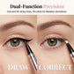 ✍️ 50% RABATT – Zero-Mistake dobbel eyeliner penn – 0.015mm ultrafin spiss – innebygd corrector – vanntett & svettebestandig
