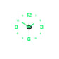 🕰️ 50% RABATT – 3D veggklokke med luminous – stille gang – borefri montering – justerbar størrelse