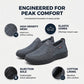 👟 50% RABATT – Lette & luftige slip-on sko for menn – pustende mesh – komfortabel – dempende – elastiske – 100% snørefrie – perfekt til hverdag, jobb og ferie