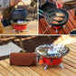 🏕️ 50% RABATT – Bærbar campinggasskomfyr – 3900W – kompatibel med 3 gasstyper – piezo tenning – vindbestandig – med adaptere