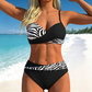 👙 50% RABATT – Contouring push-up bikinisett – wrap-design – premium stretchstoff – flatterende midjebånd – 9 farger – for strålende strandselvtillit