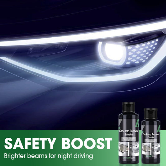 💡 50% RABATT – Lykte restaureringspolish – gjenopprett klarhet – fjerner gulning – UV-beskyttelse – for alle lyktetyper